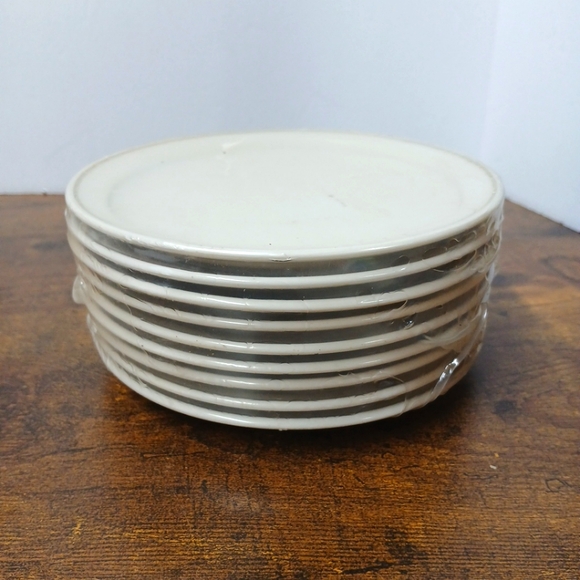 Set of 9 Vintage DELTA AIR LINES 6" Glass Plates In Orginal Shrink Wrap - Picture 7 of 8